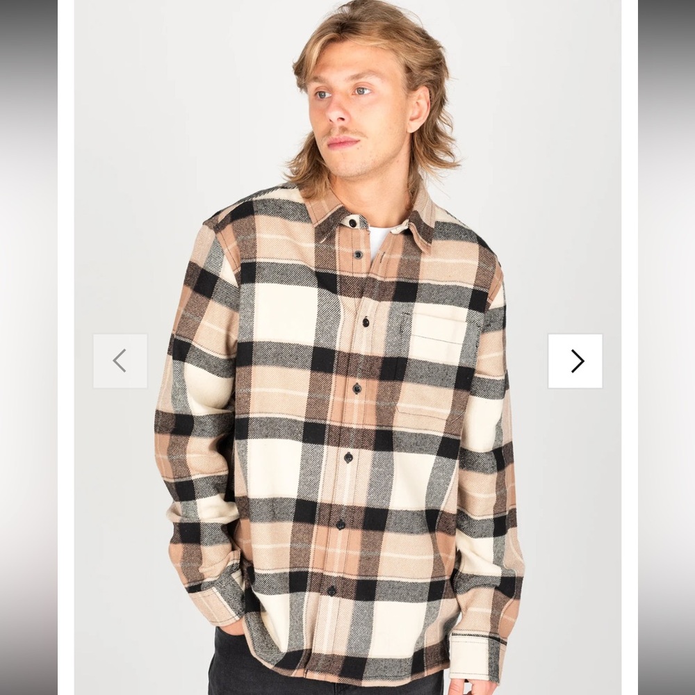 Dedicated Shirt Rute Multi Check Oat White